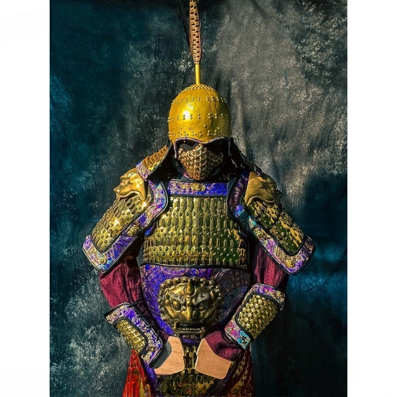 Brocade - Guochao armor armor real people can wear home decoration