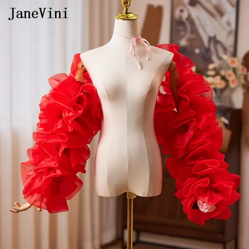janevini-red-organza-ladies-puff-sleeve-detachable-wedding-dress-bridal-jacket-shawl-shoulder-wraps-women-shrugs-boleros-coat