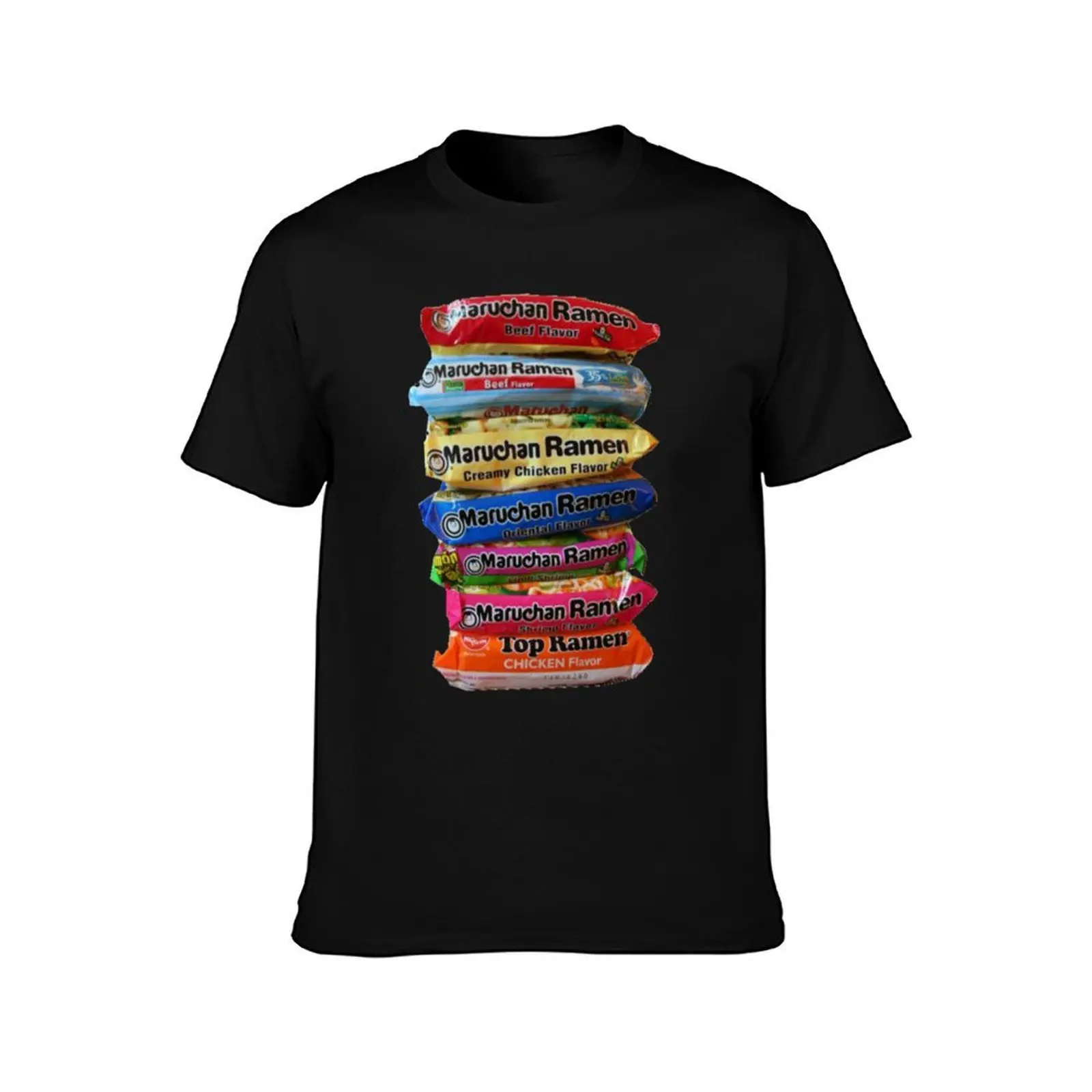 Ramen Stack T-Shirt Trendy Casual Short Sleeve Shirt T-Shirt