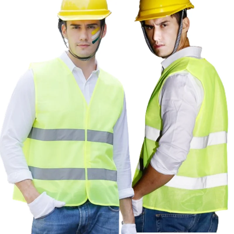 

Reflective Vest for Safety Work Night Construction Vest Cycling Traffic Work Clothing Fluorescent Green Orange Thin Vest Jacket