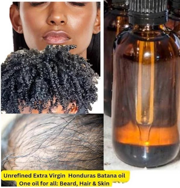 Pure BATANA OIL for skin and hair growth hair loss, scalp dandruff oil, body oil, beard growth oil, organic hair oil