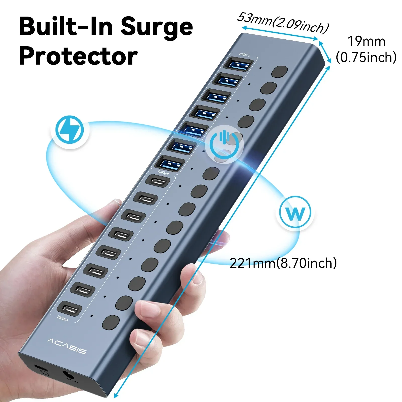 16-Port Powered Data Hub 6