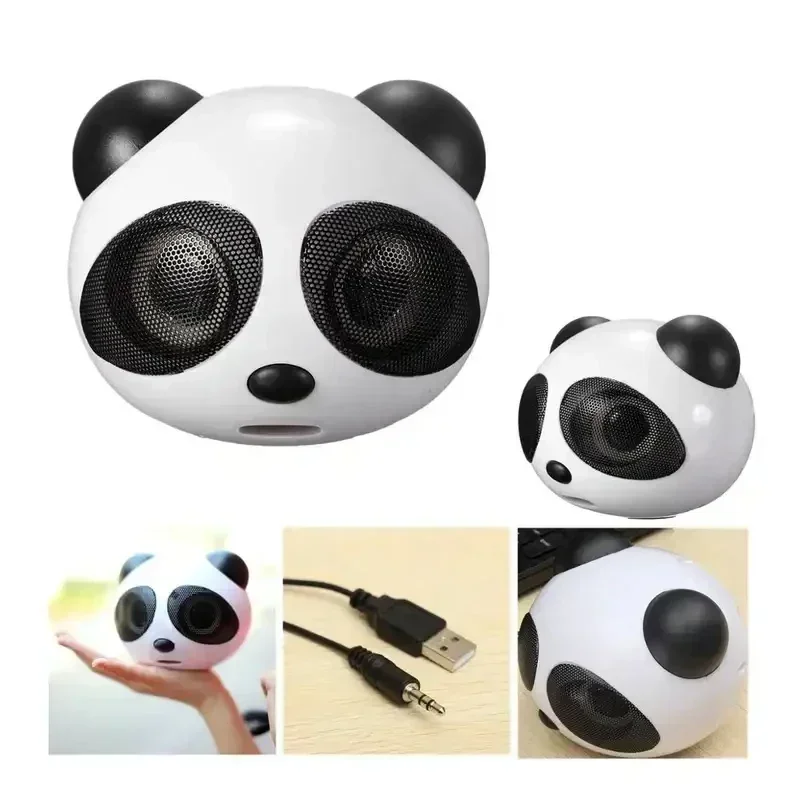 

Mini speaker Panda Desktop Laptop Cartoon Audio Entertainment Subwoofer bluetooth Multimedia Desktop Small Speaker Office Home