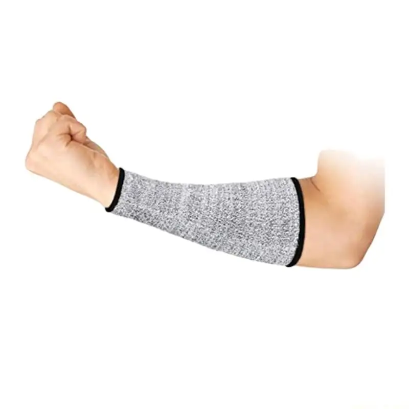 31BF Safety Arm Guards 5 Level Cut Resistant Protections Soft Comfortable HPPE Nylon Arm Protectors For Sport Home Kitchen