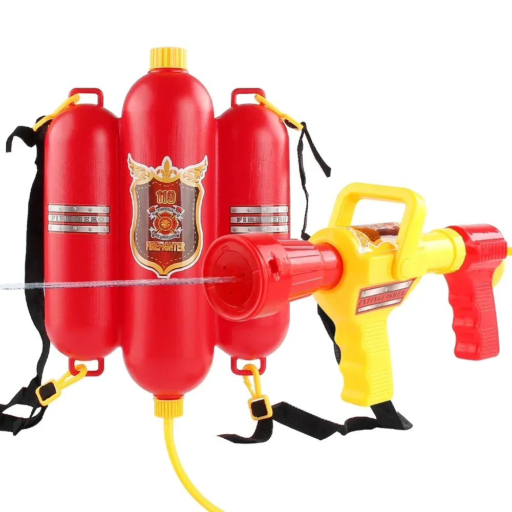 Mochila Bombeiro para Crianças, Water Blaster, Tanque com Mangueira, Super Squirt, Adequado para Brincadeiras ao Ar Livre, Meninos e Meninas, 2500ml