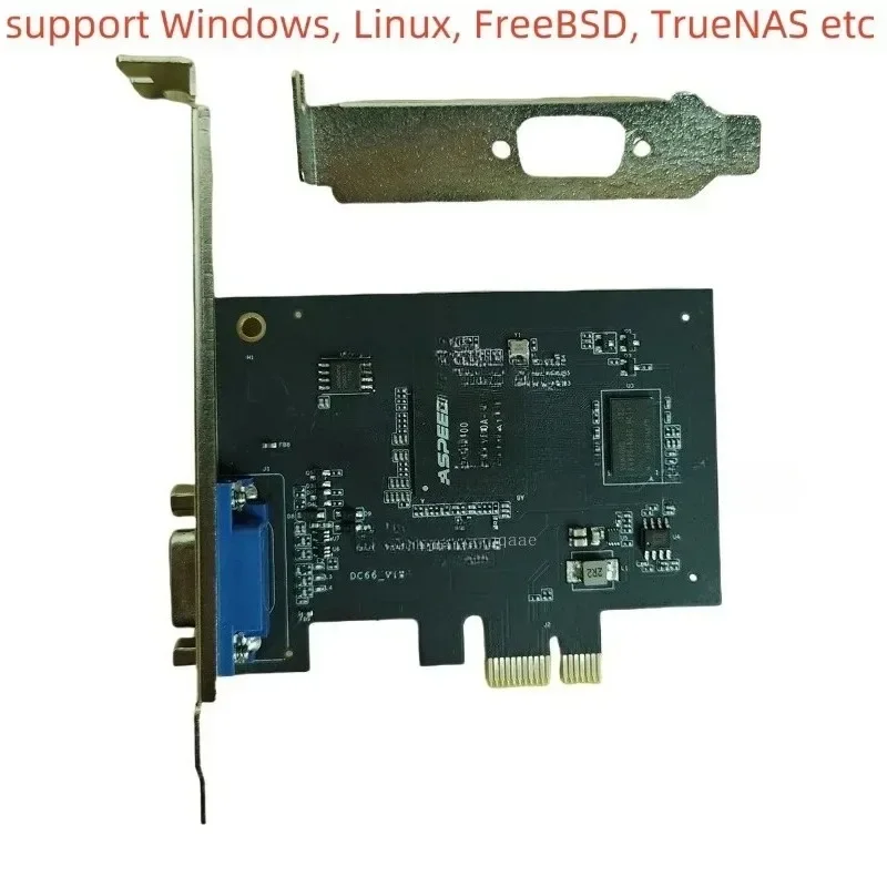 AST2400 graphics card PCIe X1 VGA local display, suitable for Windows Linux FreeBSD FreeNAS Solaries (without IPMI)