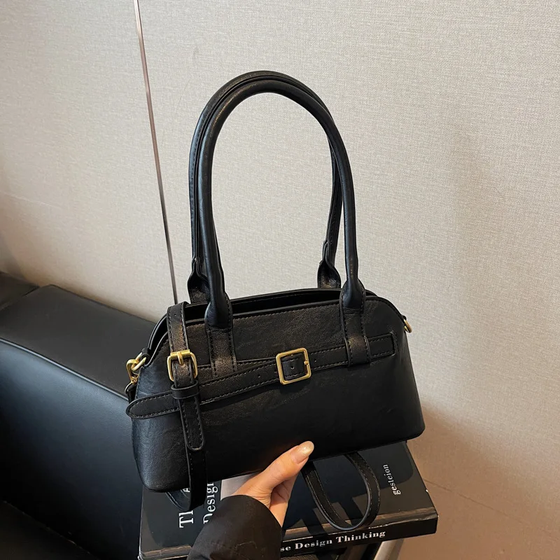 

2025 Spacious Work Tote for Women, Niche Design Laptop Shoulder Bag, Genuine Leather Crossbody Purse for Daily Commute Travel