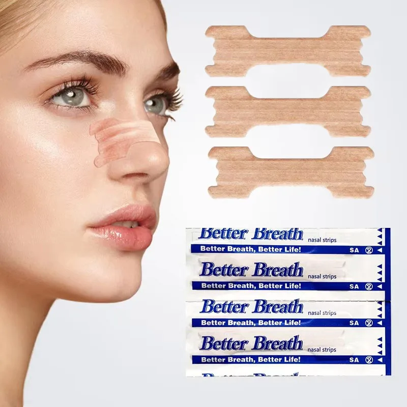 

20/40/80/100pcs Breath Nasal Strips Right Way Stop Snoring Anti Snore Nose Strip Easier Better Breathing Good Sleeping Patches