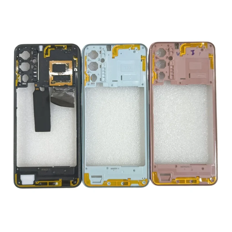 For Samsung Galaxy M23 M53 5G M236 M536 Middle Frame Housing Central Frame With Power Volume button Replacement Parts