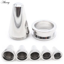 Alisouy 1PC Stainless Steel Large Size Cone Set, 2 in 1 Ear Gauges Taper Plugs Tunnel Expander Stretcher Piercing Body Jewelry