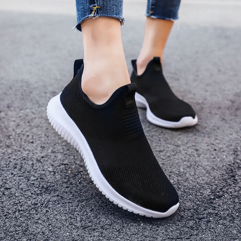 Spring Men Shoes Slip on Casual Shoes Lightweight Comfortable Breathable Couple Walking Sneakers Feminino Zapatos Hombre 48 Male