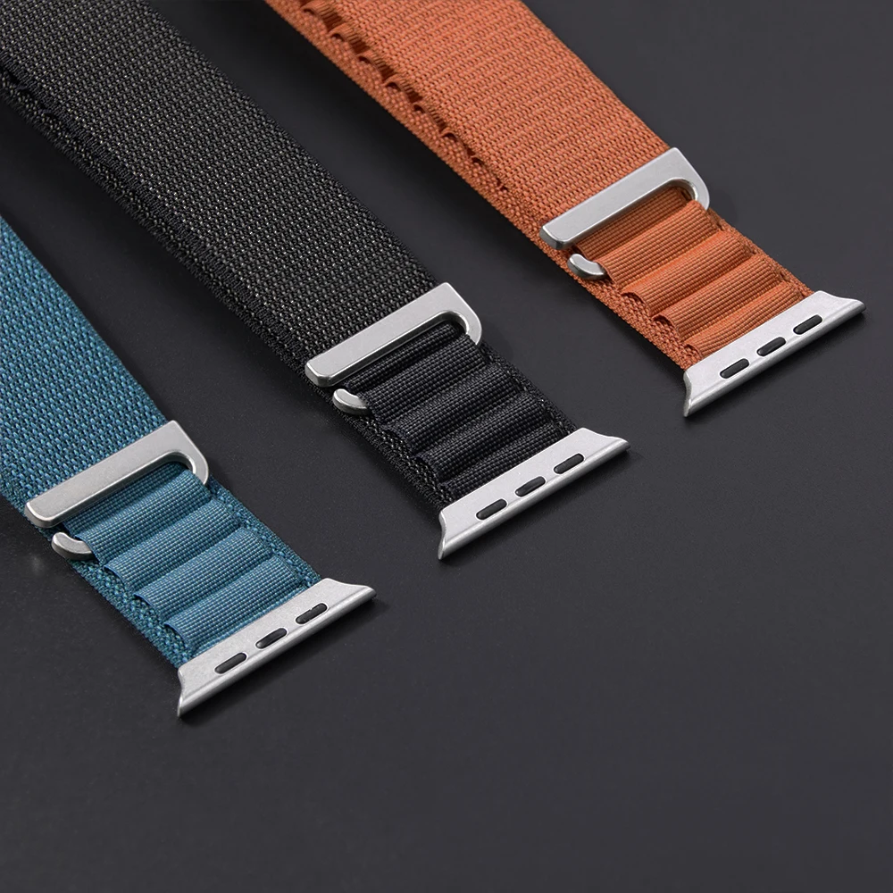 Officia جديد الألوان جبال الألب حلقة ل سوار ساعة أبل الترا 3 2 49 مللي متر 44 مللي متر 40 41 مللي متر 45 مللي متر Correa iWatch سلسلة 11 10 9 42 مللي متر 46 مللي متر SE 3