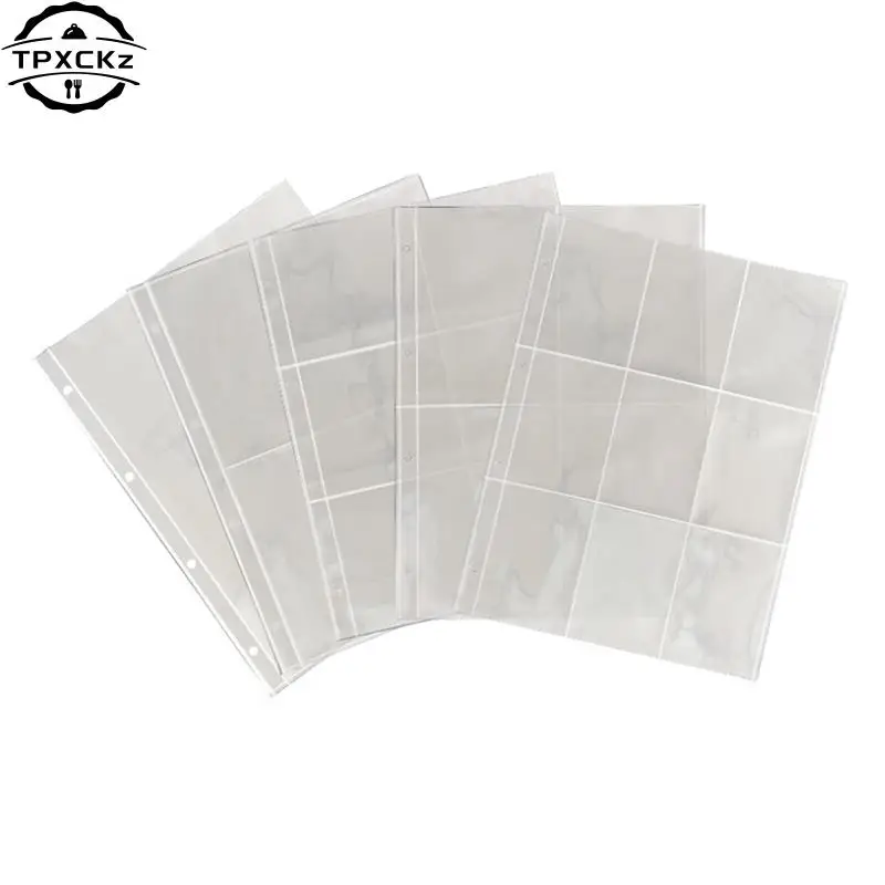 2 4 6 9 Pockets PVC Free10 Pack A4 Photo Album Clear Sleeves  Toploader Photocard Postcard Binder Sheets Refill Pages