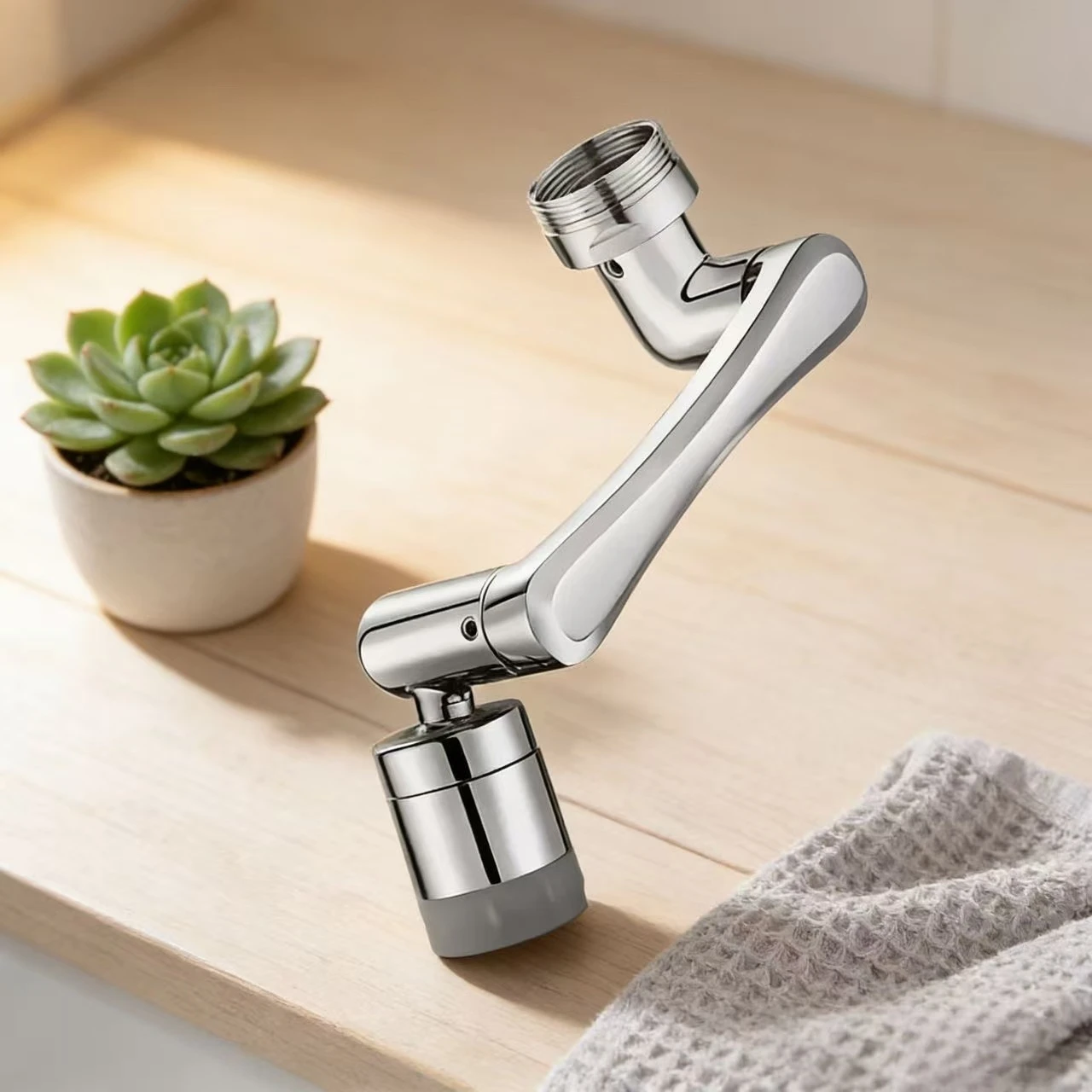 عالمي 1080 ° قطب تمديد صنبور مهوية 2 صنابير المياه فوهة الفوار للمطبخ بالوعة الحنفية موسع رأس البخاخ