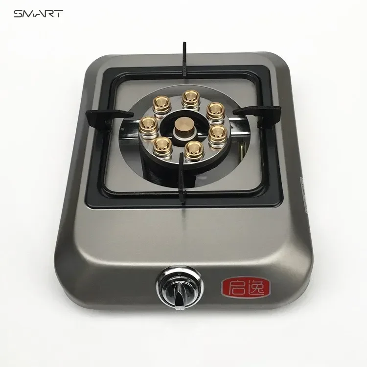 Gas stove  desktop fierce fire gas stove low pressure copper eight head fire gathering liquefied gas restaurant stir-fry stove