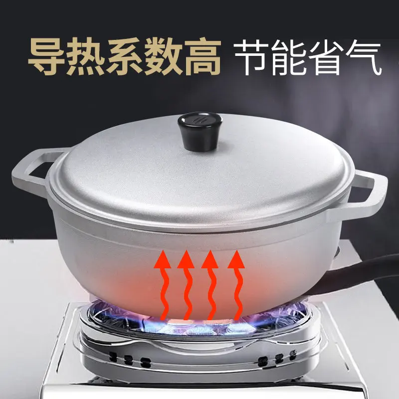 Factory Direct 2026 Top Rated Small Aluminum Pot Aluminum Alloy Soup Pot Small Thickened Saucepan Soup Grab Rice