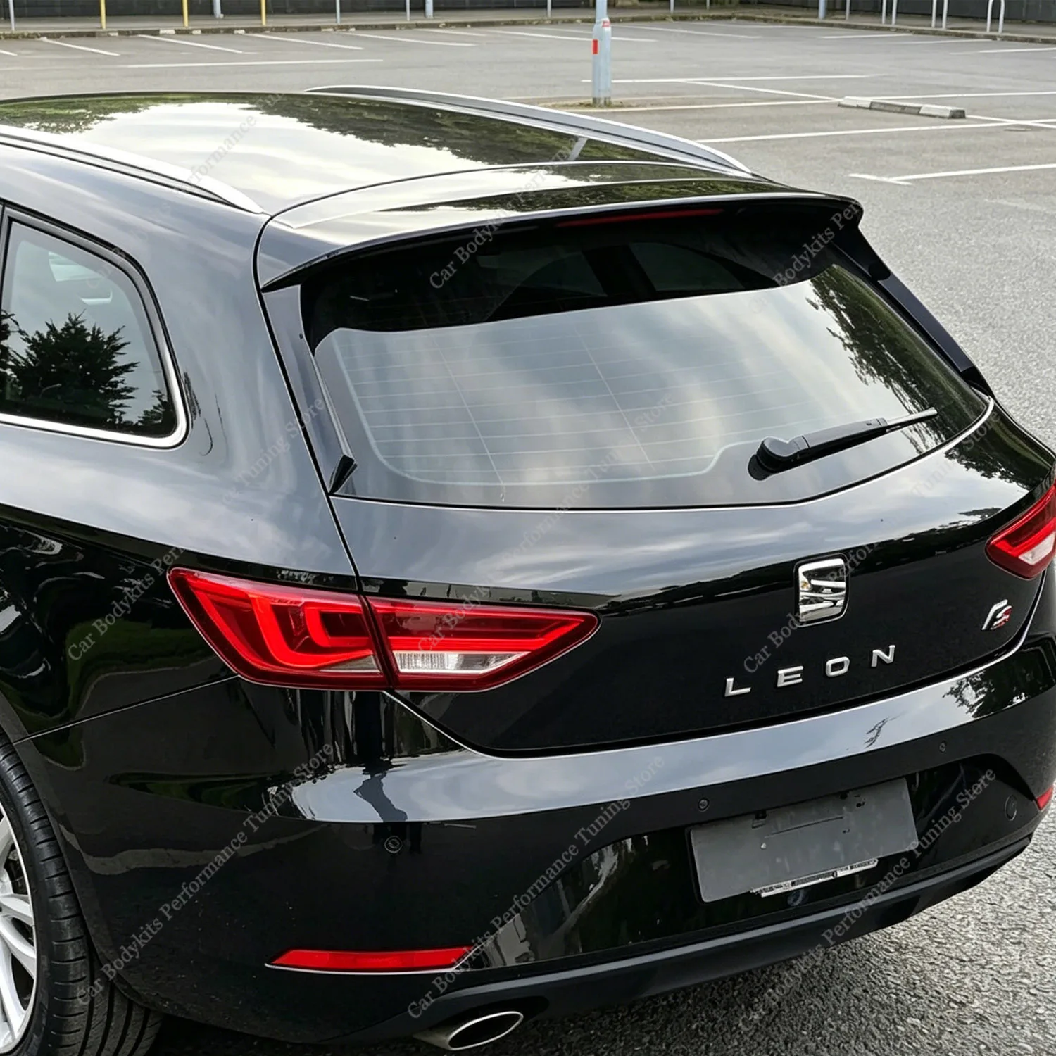 For Seat Leon MK3 5F8 ST Touring Rear Roof Spoiler/Rear Window Side Spoiler Leon TSI TDI Standard 2013-2019 4-Door Estate Tuning