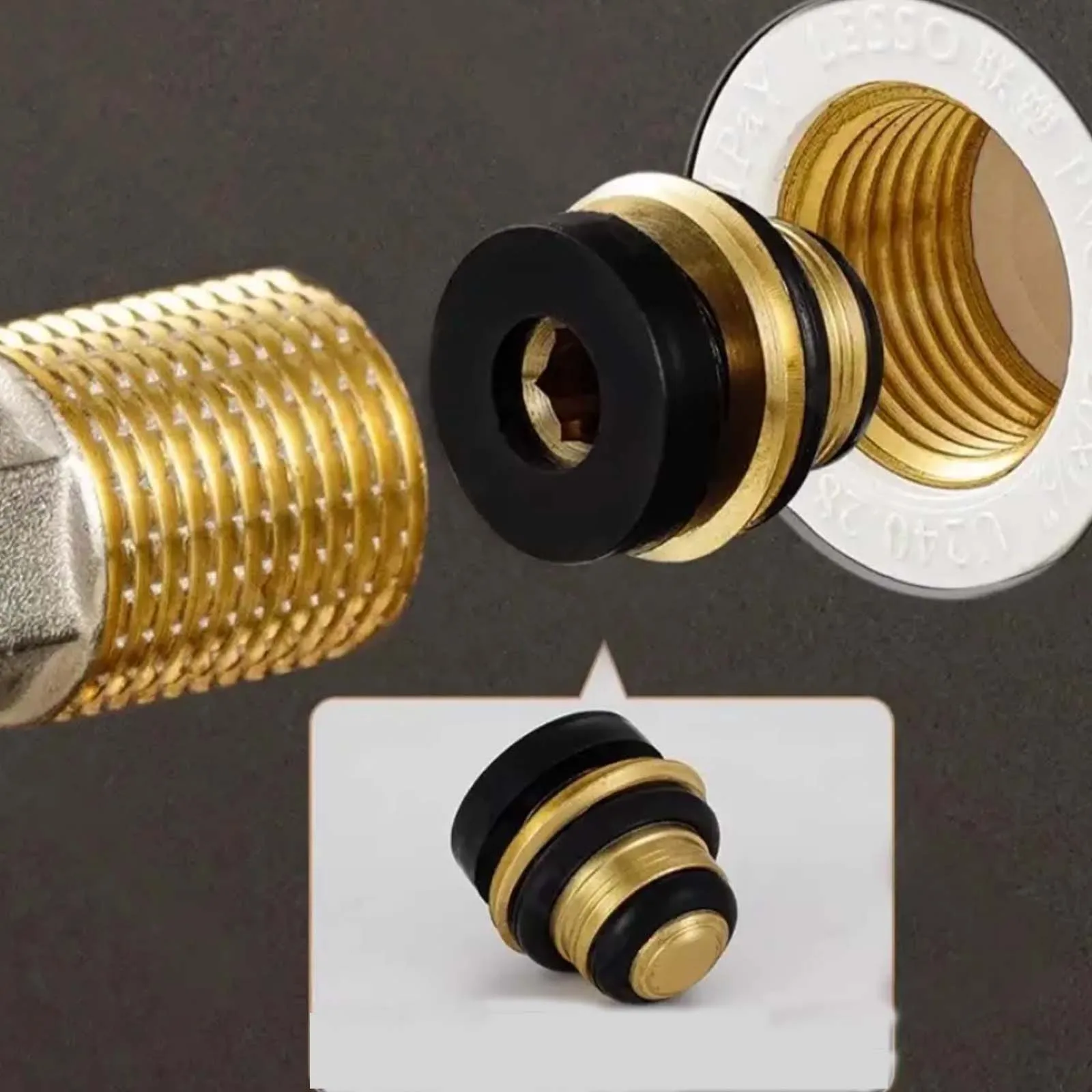 1/2Pcs Pipe Sealing Ring Durable Seal Washers Faucet Valve Leakproof Water Stop Valve Quick Installation Faucet Accessories