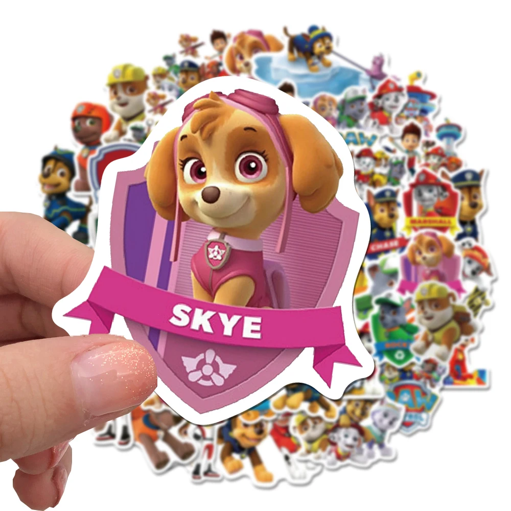 10/30/50PCS Cute Dog PAW Patrol Anime Stickers DIY Car Bike Travel Luggage Phone Laptop Cartoon Cool Graffiti Sticker for Kids