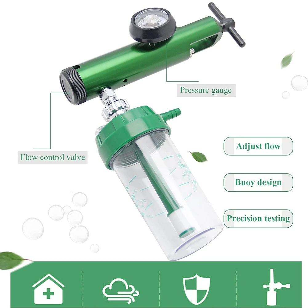 

Efficient Oxygen Flow Meter Oxygen Regulator 0-15 L/Min Pressure Reducing Regulator Valve Meter With 870 Inlet Thread