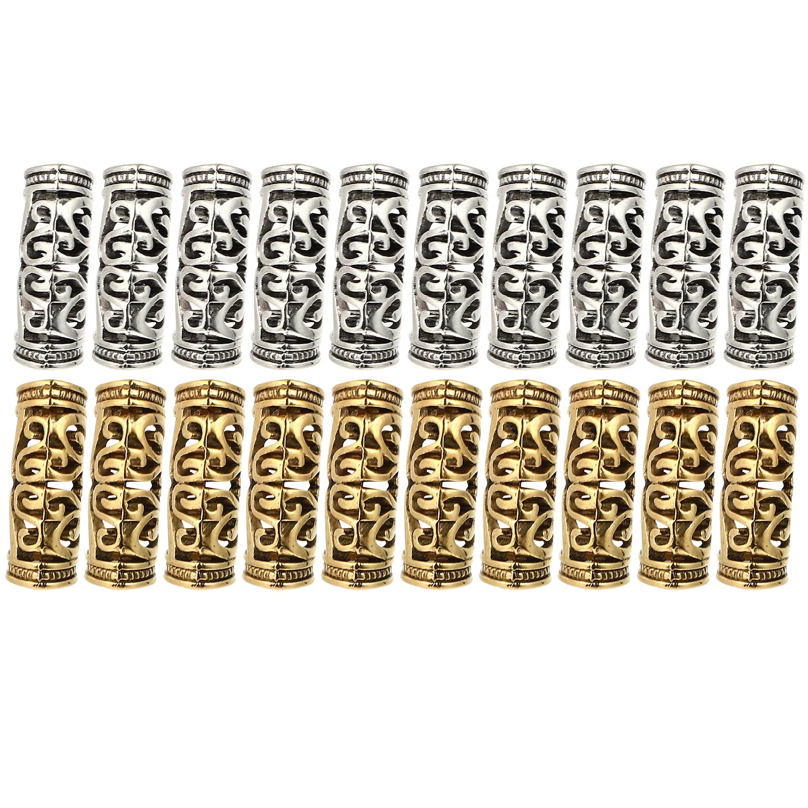 

20 шт. Манжеты для кос из сплава, украшения для волос, бусины для дредов, аксессуары для причесок на свадьбу, выпускной, вечеринку, показ мод, фотосессию