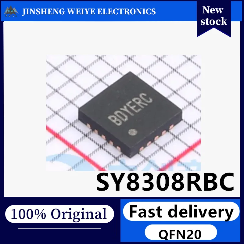 (10/50 units) Brand New Original SY8308RBC SY8308 Marking Code BDY Synchronous Step-Down Regulator Chip IC QFN In Stock