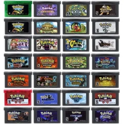 GBA Game Cartridge 32 Bit Video Game Console Card Pokemon Series FireRed Rocket Unbound Radical Red Sienna Sweet for GBA