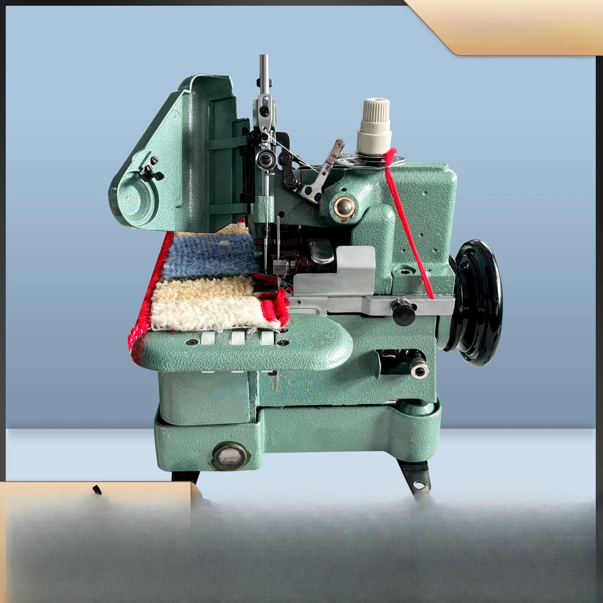 Medium and thick material carpet edge locking machine Three-wire wiring machine Car floor mat machine Edge wrapping machi