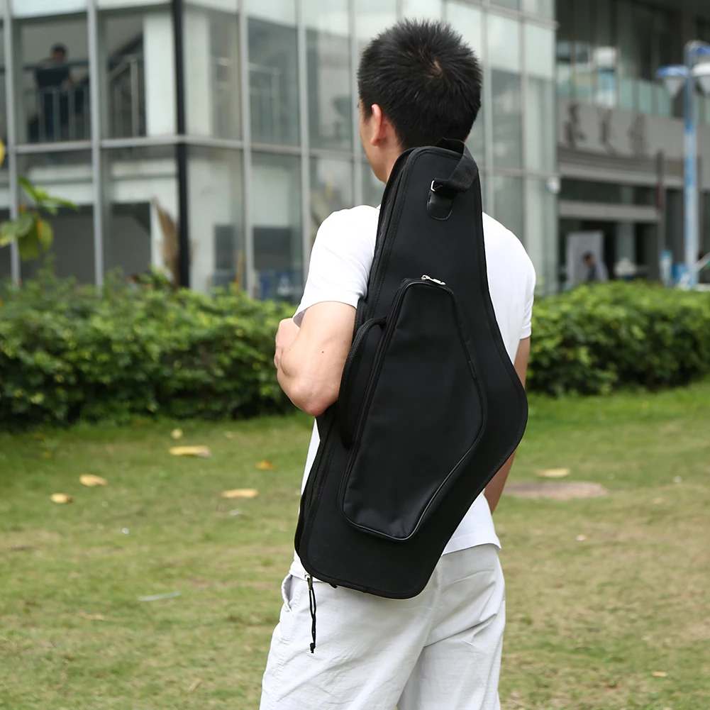オックスフォード生地ブラック耐衝撃サックスバックパックダブル - Musical Instrument Saxophone のレビューと価格