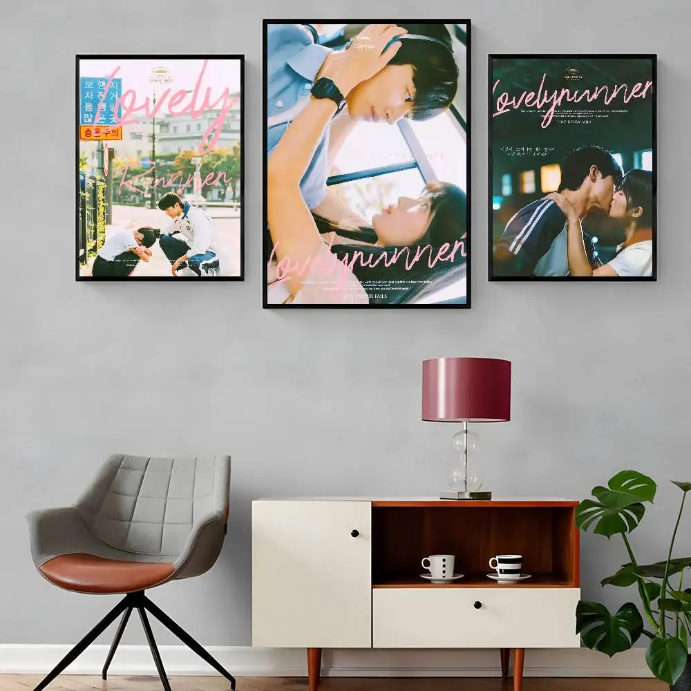 Korean Tv Dramas Lovely R-Runner Poster Self-adhesive Art Waterproof Paper Sticker Coffee House Bar Room Wall Decor