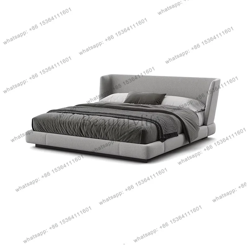 Vintage Organizer Double Bed Banquette Luxury Adults Bedroom Storage Bed Headboards Japanese Cama