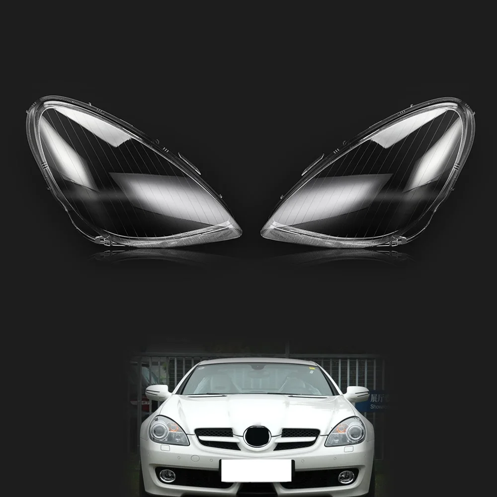 For Mercedes-Benz SLK W171 280 SLK300 SLK350 2004-2010 Car Headlight Lens Shell Lampshade Headlamp Cover Lamp Shell