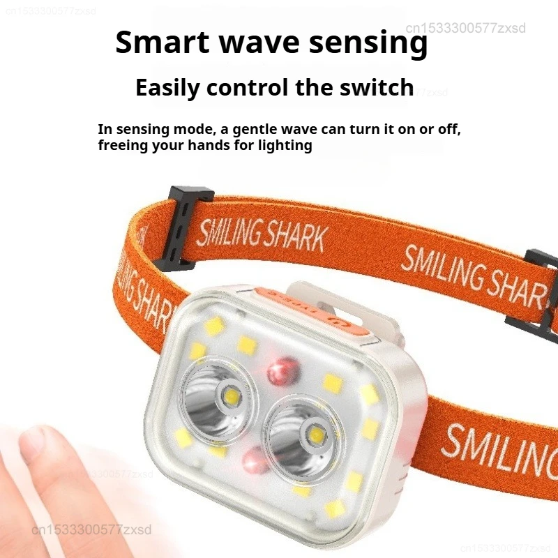 Outdoor Headlamp Multi-Function Mini Infrared Motion-Sensor USB Rechageable Portable Fishing Camping Outdoor Head Lamp