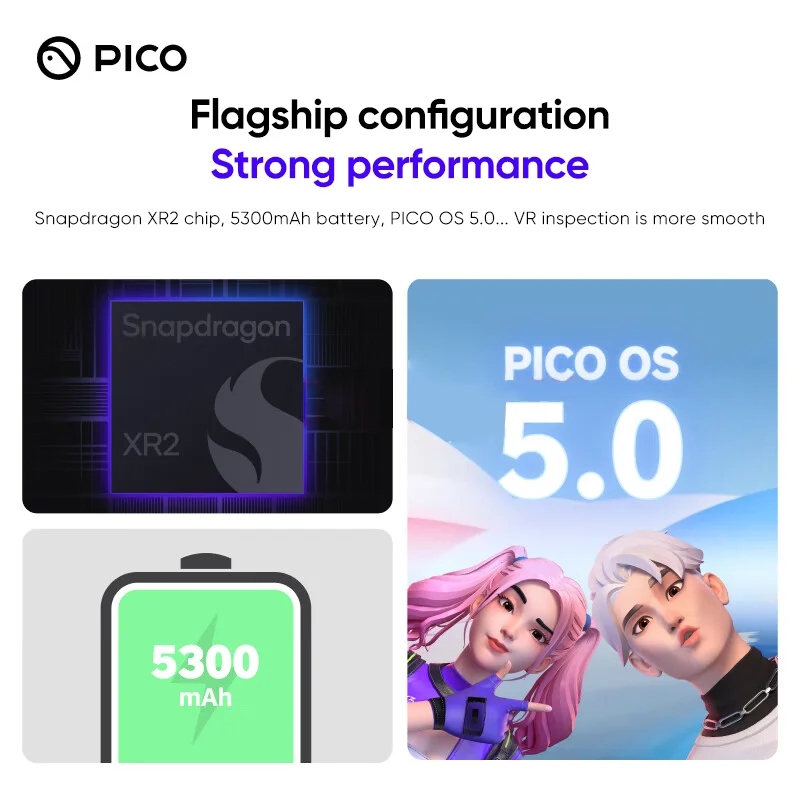 Pico 4 VR Headset All-In-One Virtual Reality Headset 3D VR Glasses Pico4 4K+ Display For Metaverse & Stream Gaming pico 4 vr