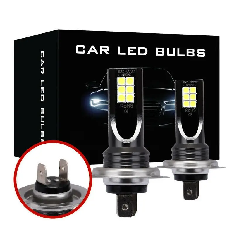 

2Pcs H8 H3 H7 H11 Car 12 LED Fog Light Bulb 9005 HB3 9006 HB4 6000K White Yellow Ice Blue Auto Fog Lamp