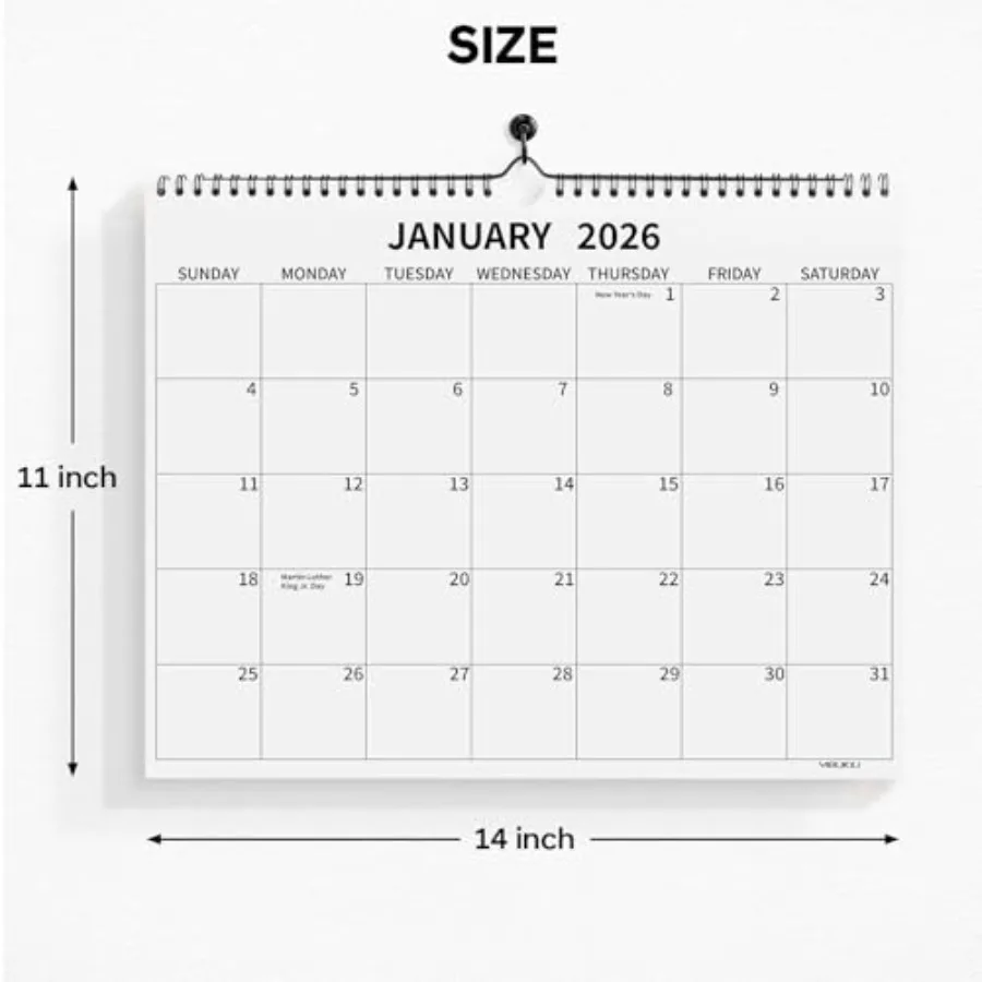 تقويم الحائط 20252026 تقويم 16 شهرًا من سبتمبر 2025 إلى ديسمبر 2026 14 بوصة × 11 بوصة تقويم معلق لخطة المدرسة والمكتب المنزلي #6