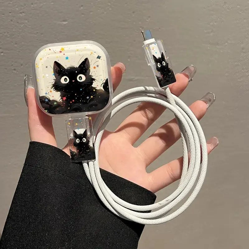 

Защитная крышка для намотки кабеля с милыми животными для британской стандартной вилки, чехол для зарядки 20 Вт, чехол для iphone 11 12 13 14 15