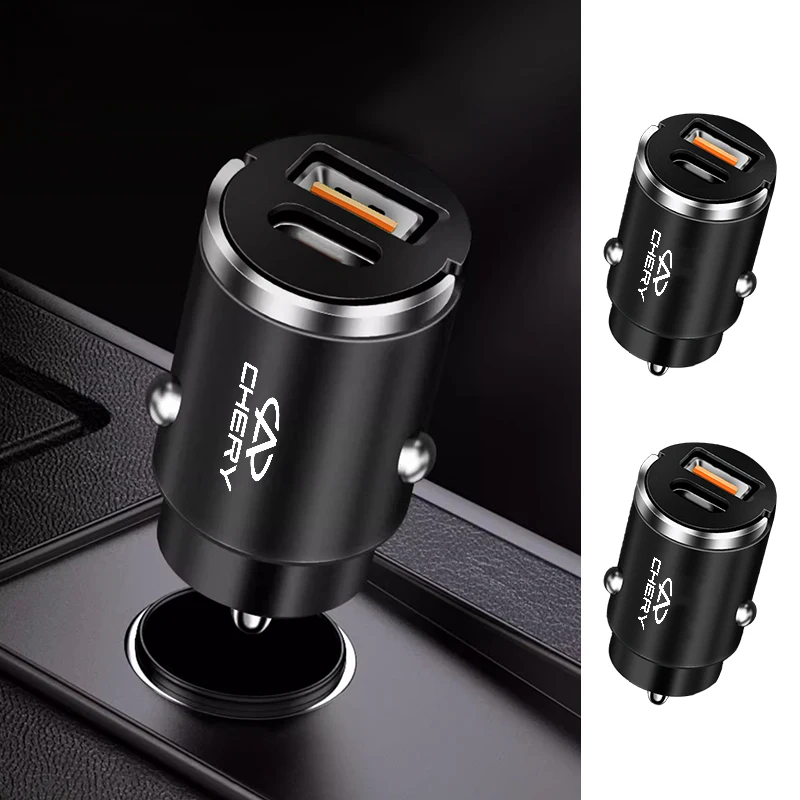 Car Charger Fast Charging USB C Quick Charging Adapter For Chery Fulwin QQ Tiggo 3 5 T11 A1 A3 A5 Amulet M11 Eastar Elara IQ