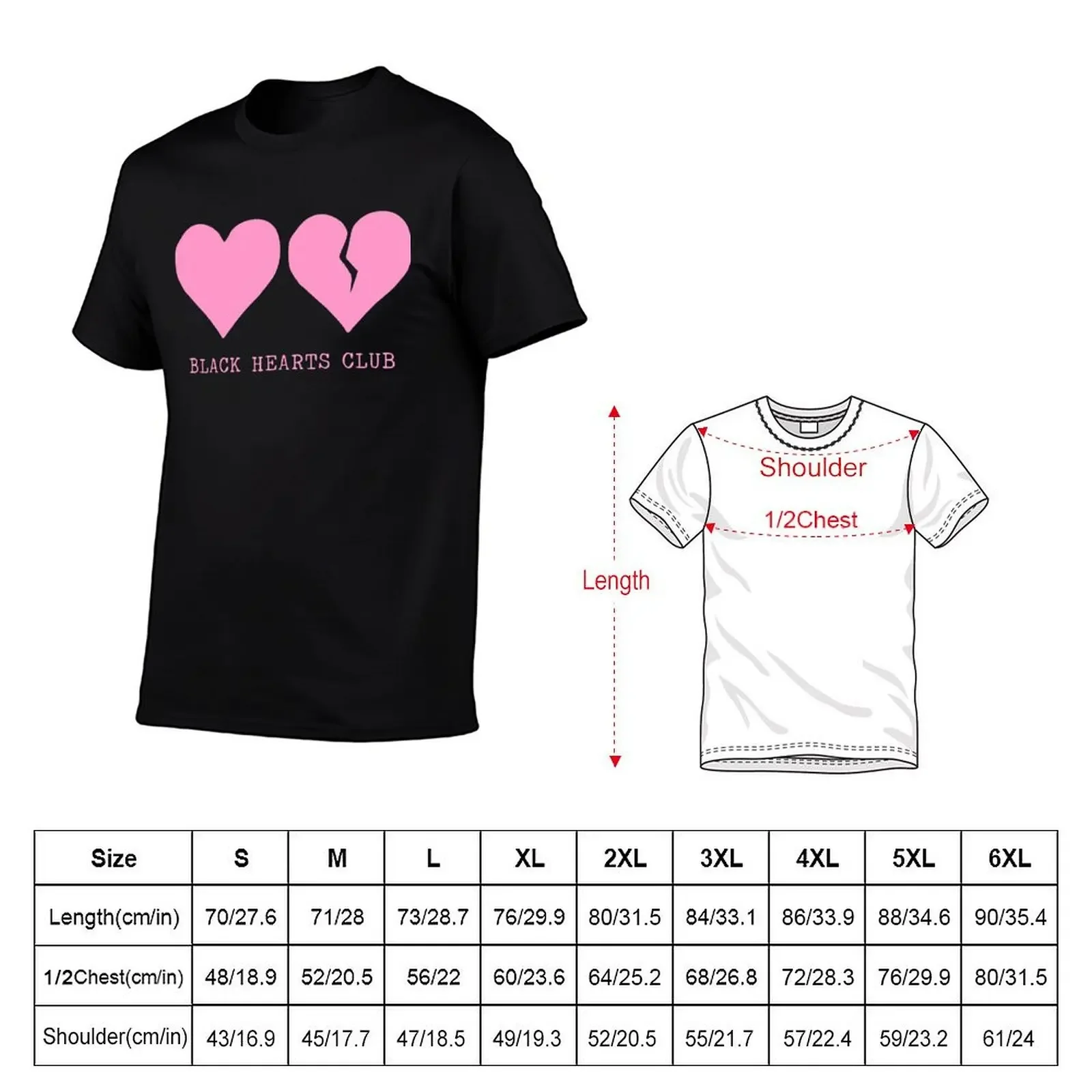 Best seller yungblud black hearts club merchandise T-Shirt graphic tee shirt shirts graphic plain t shirts men