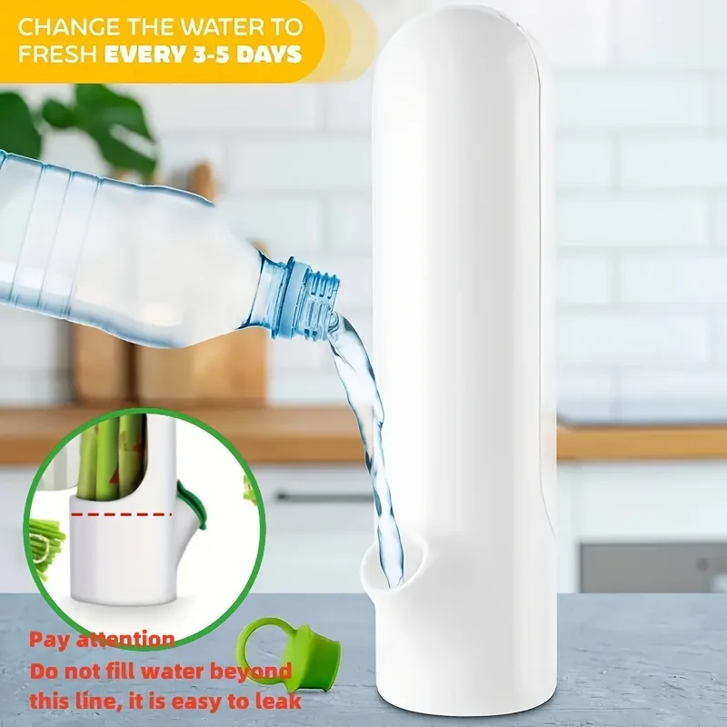 1/2/3PCS Herb Saver Storage Container Fresh Herb Keeper Vanilla Vegetables Fresh Preservation Bottle For Refrigerator Kitchen