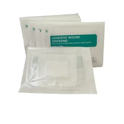 10Pcs Wound Dressing Stickers Breathable Edge Gauze Pads Self-adhesive Wound Dressings Elastic and Transparent Adhesive Patches