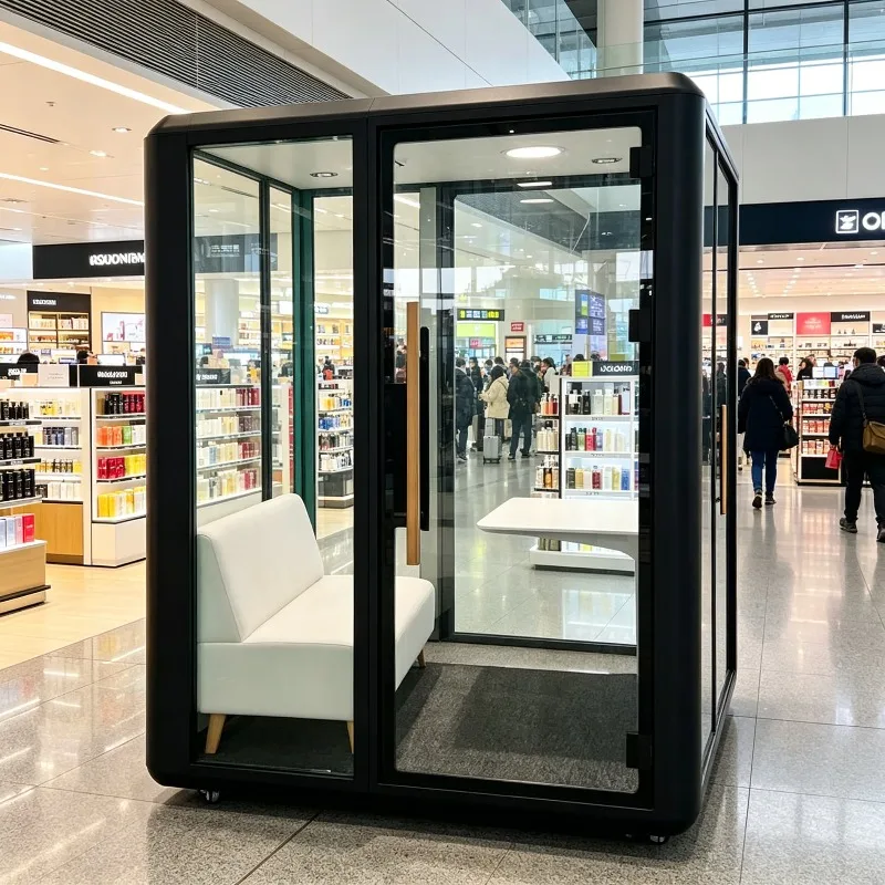 Silent Cabin Customized Modular Portable Phone Booth Acoustic Privacy Space Home Office Movable