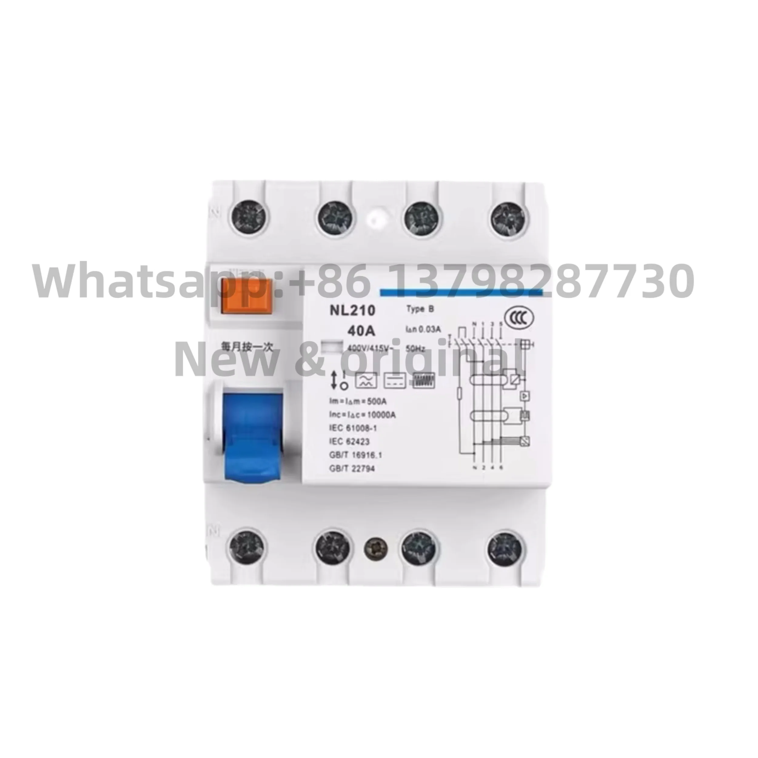 New original Leakage protector NL210 B type new energy dedicated 1P+N 3P+N 25A 40A 63A