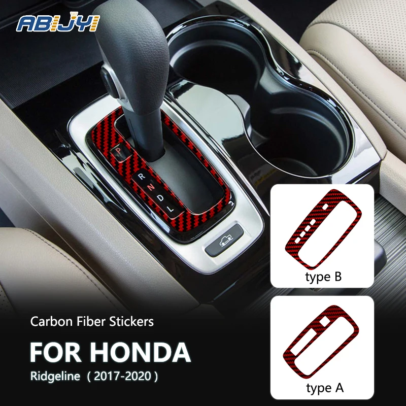 

Carbon Fiber Gear Inner Frame Stickers Decorative For Honda Ridgeline 2017 2018 2019 2020 Car Interior Accessories