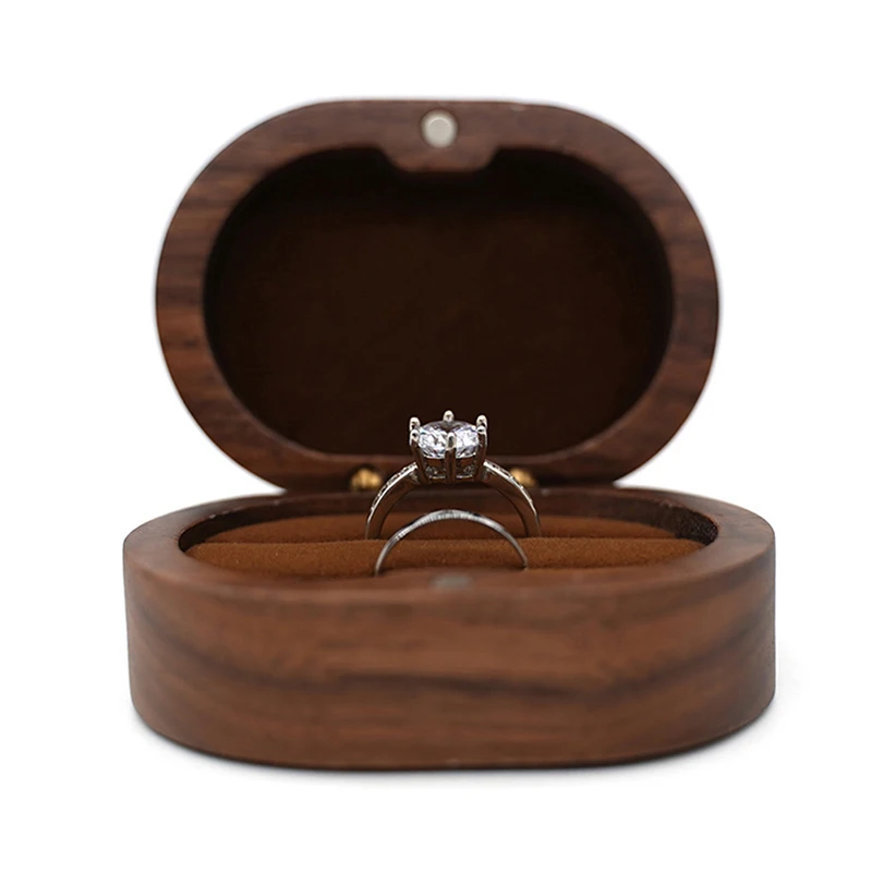 Rustic Wedding Ring Box Wedding Valentine Engagement Anniversary Ceremony Jewelry Ring Holder