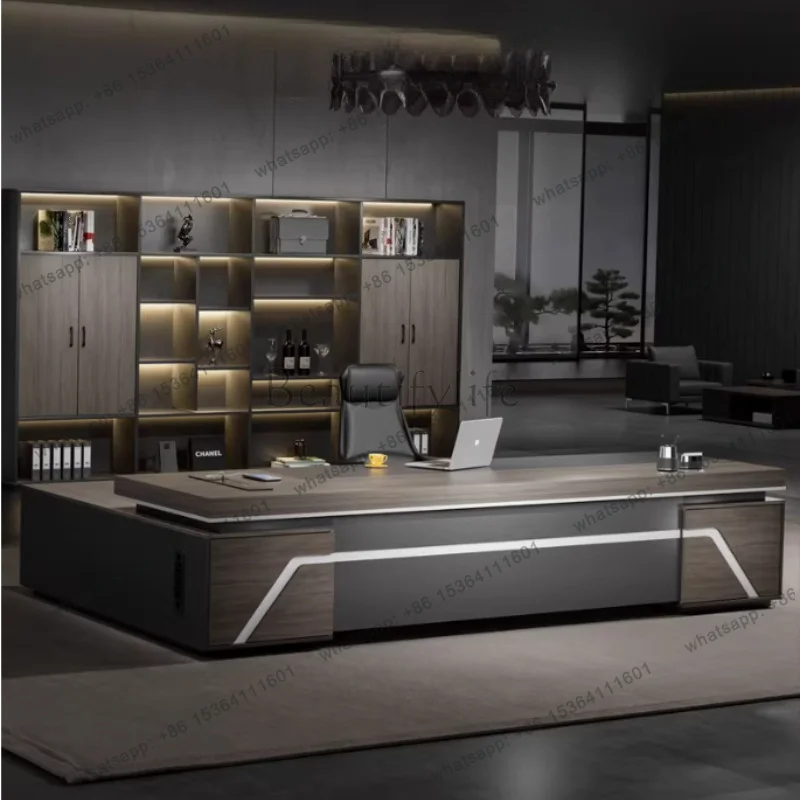 zj.Minimalist Desk Elevable Corner Computer Desks Multifunction Home Furniture Professional Office Automatic Bedroom Writing Tab