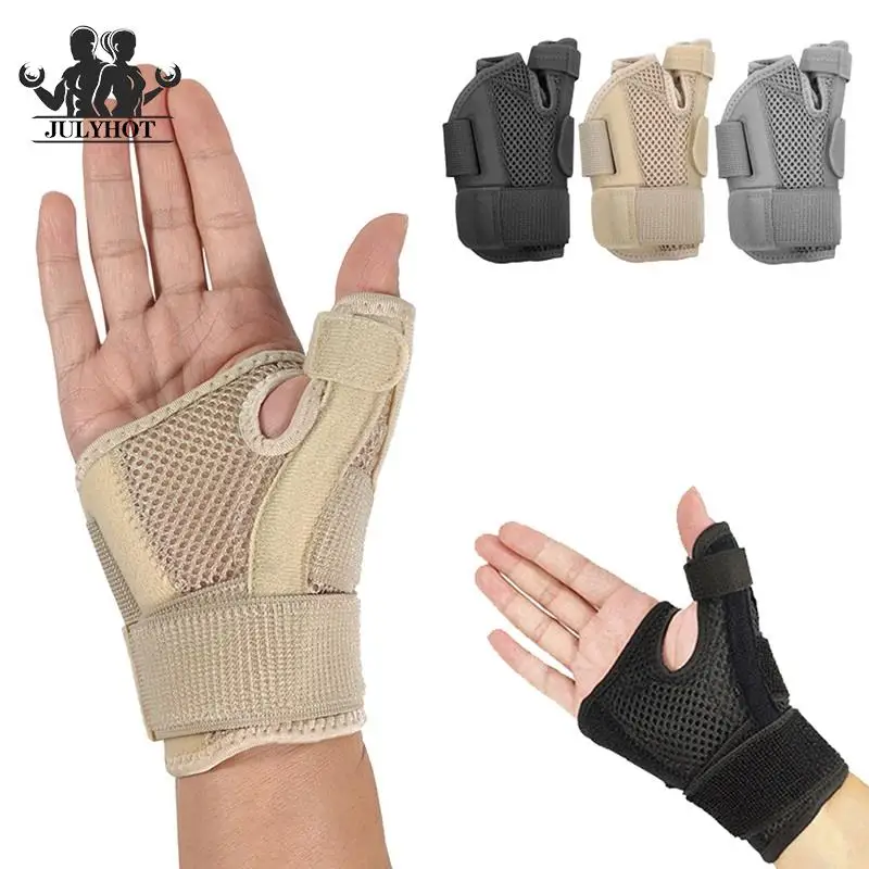 Fitness Thumb Wrist Brace Wraps Carpal Tunnel Arthritis Tendonitis Sprain Wrist Support Bandage Gym Home Sports Hand Protector