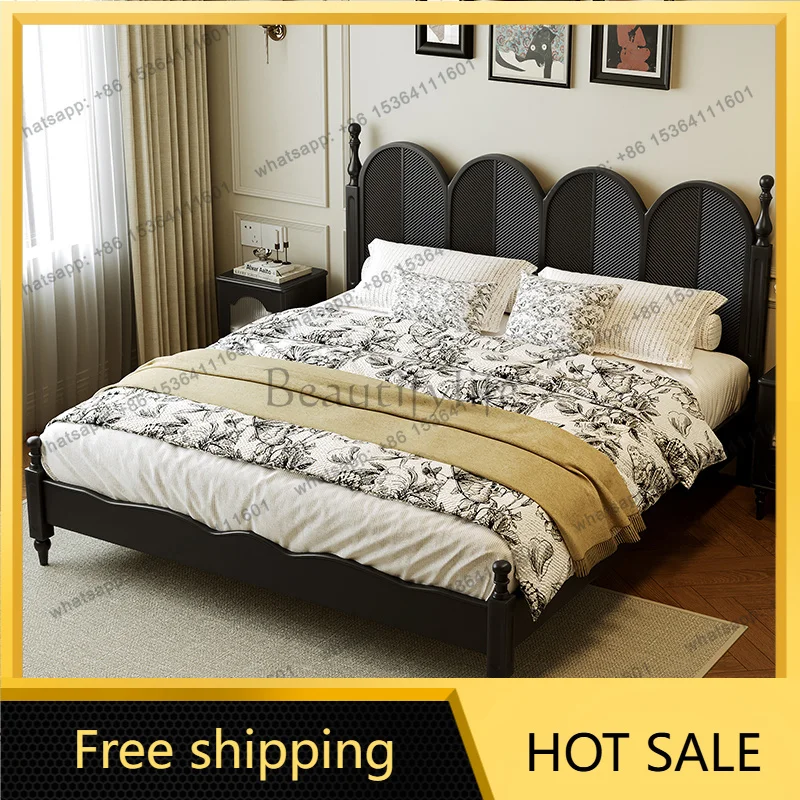 XX.Design Sun Bedsleeping Platform Wooden Modern Bedroom Queen Headboards Bed Beauty Children Letto Matrimoniale Home Furniture