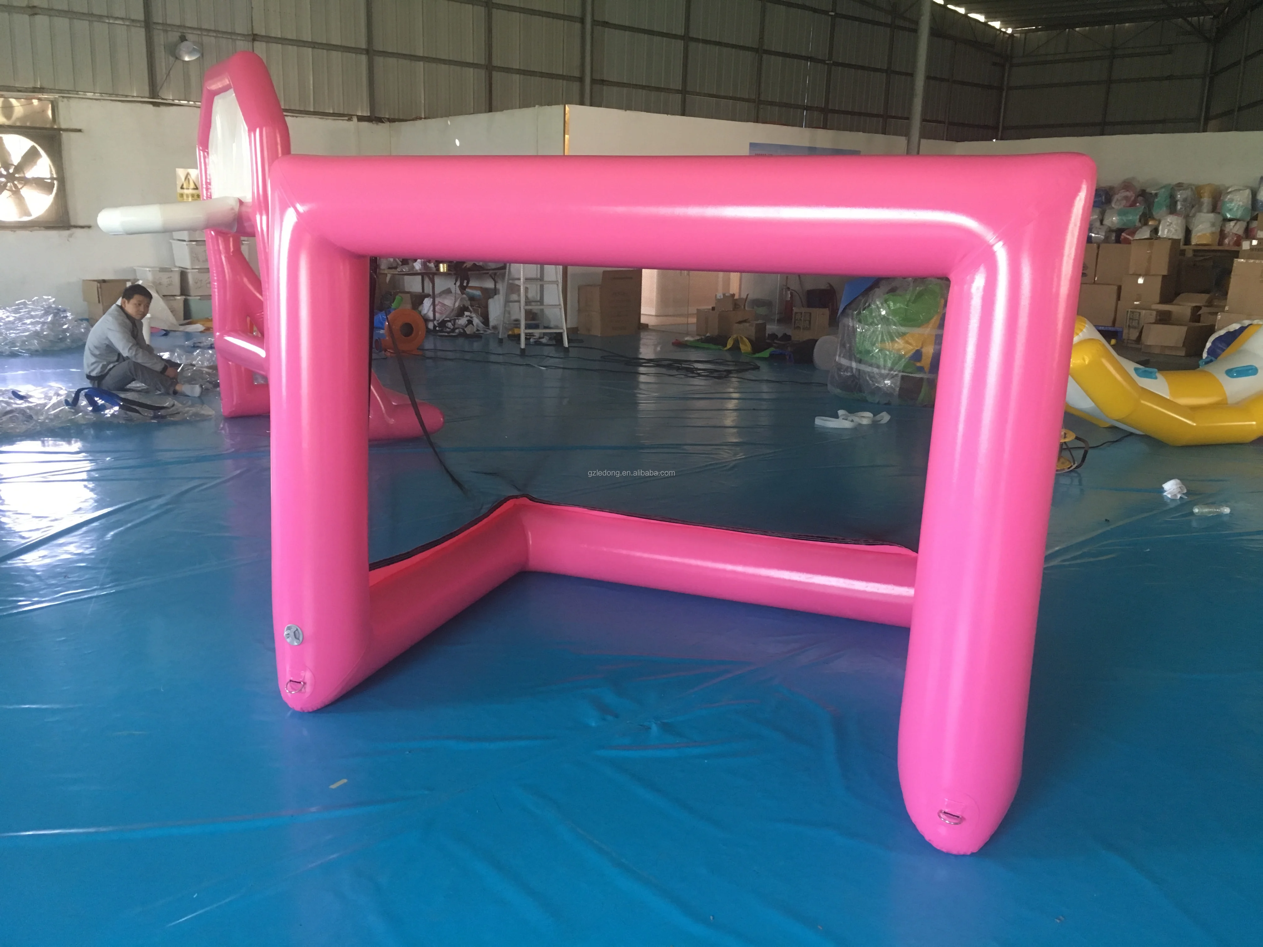 

Air Sealed Kids and Adults Water Play Games Inflatable Water Polo Soccer Goal