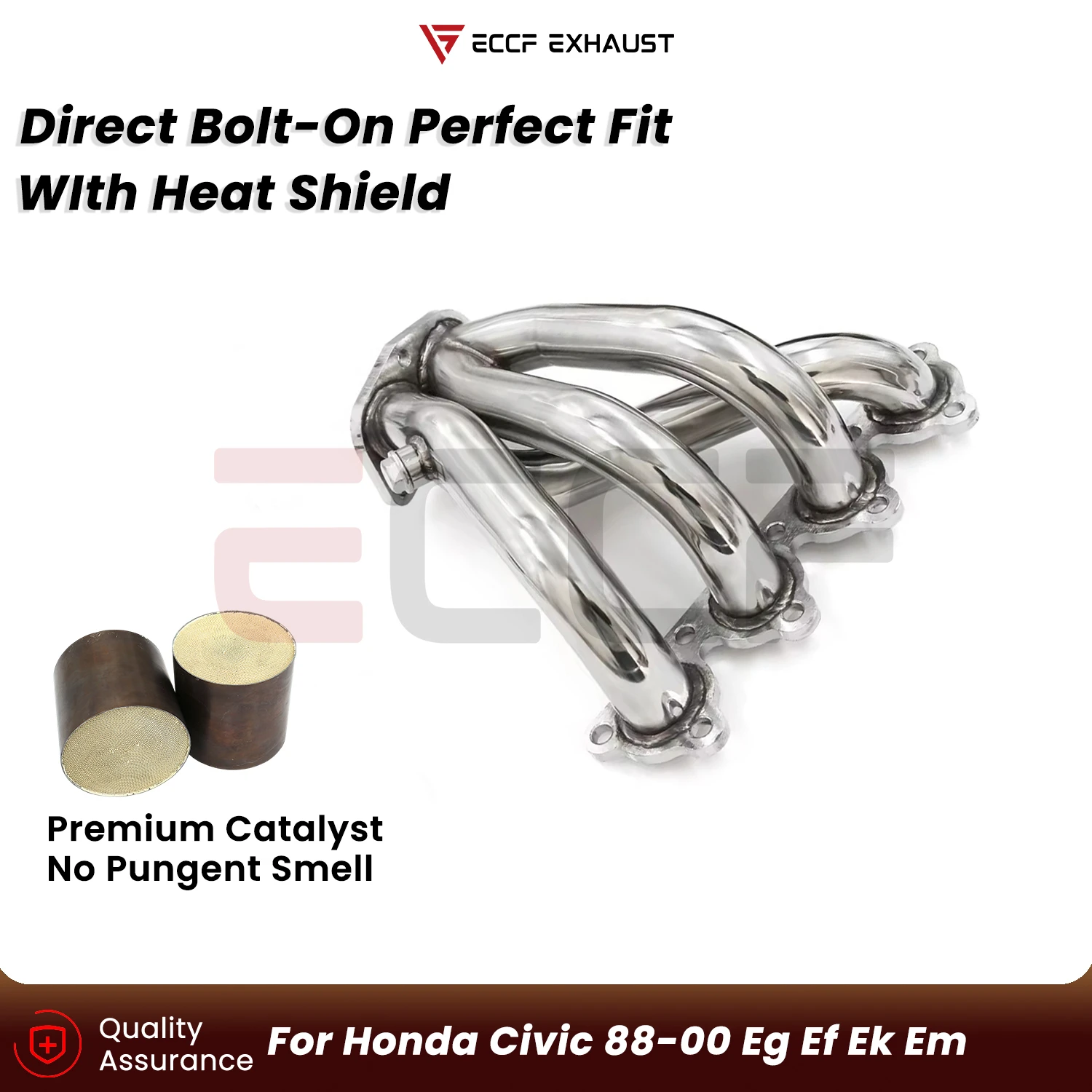 

Sporty Headers For Honda Civic 88-00 Eg Ef Ek Em Plug and Play Aggressive Exhaust Sound Performance Upgrade